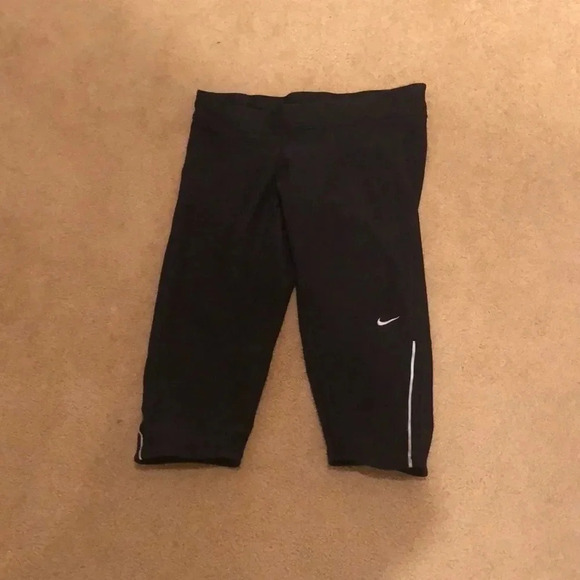 Nike black Dri Fit capris - Picture 1 of 7